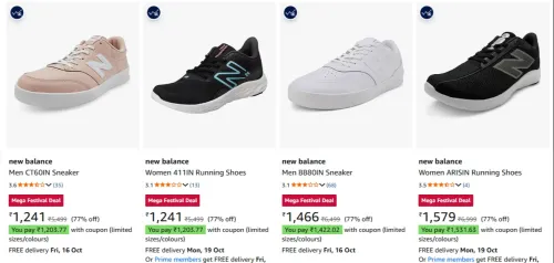 Image of new balance Shoes at minimum 75% Discount