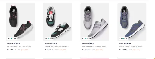 Image of New Balance Women Shoes Upto 70% Discount