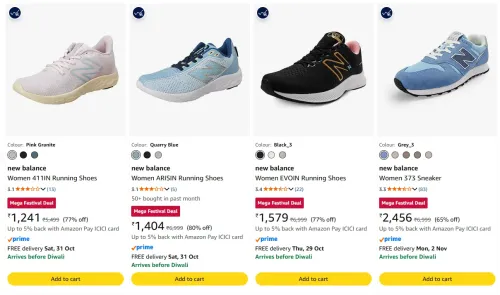 Image of New Balance Women's Shoes upto 80% Discount