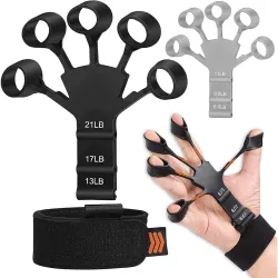 New Grip Strength Trainer, Finger Strengthener, Gripster Exerciser & Hand Strengthener, Hand Grips for Strength Training