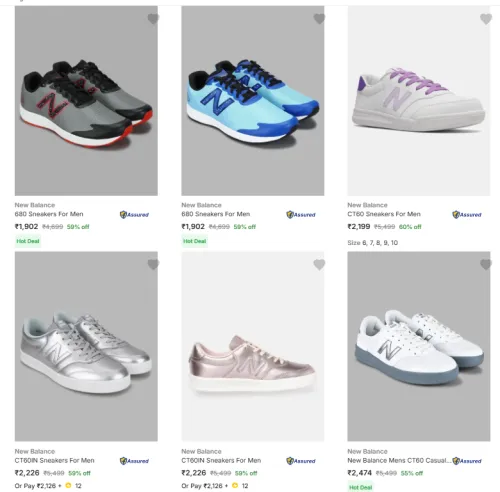 Image of New Balance Men’s Casual Shoes @ Up to 60% OFF