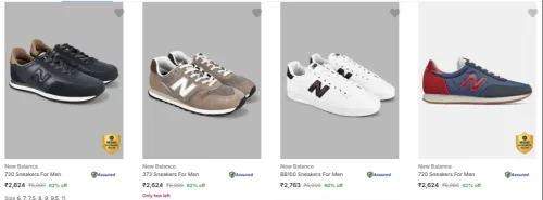 Image of New Balance Men’s Casual Shoes at minimum 60% Discount