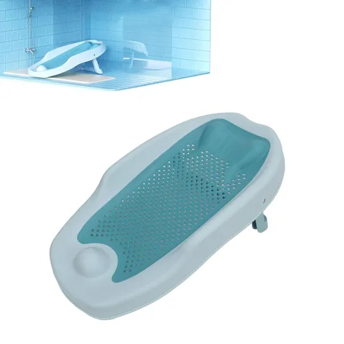 Image of Folding Bath tub for New Born Baby Bather Ergonomically Designed Collapsible Bath Chair for New Born Baby tub