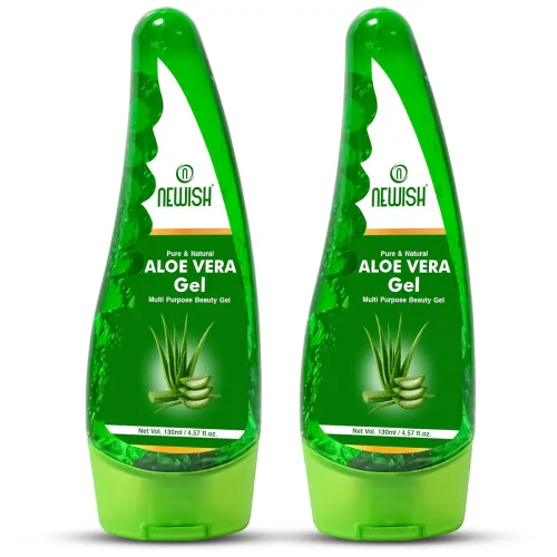 Image of Newish Pure Organic Aloe Vera Gel 130ml Pack of 2