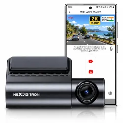 NEXDIGITRON ACE 2 Car Dash Cam with Native 2K 1440P Recording, Display Screen, Voice Control, Super Capacitor, Made in India, Optional Parking Mode, up to 256GB Support