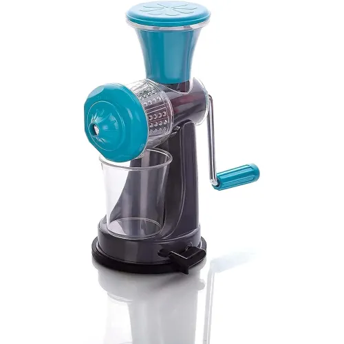 Image of Nexellar Mini Juicer Machine - Plastic Portable Hand Juicer Machine, Mini Juicer Fruit and Vegetable Manual Vacuum Locki