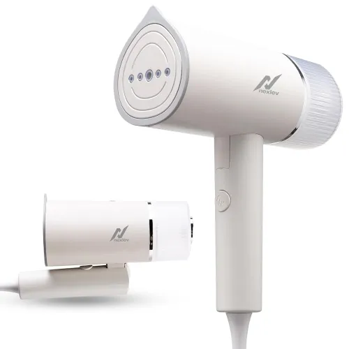 Image of NexLev Foldable Garment Steamer for Home & Travel | Convenient Vertical Steaming | 1200W | 120 ml |
