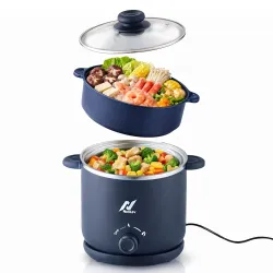 Nexlev Multi Purpose Electric Food Kettle 1.8L Stainless Steel Pot 600W