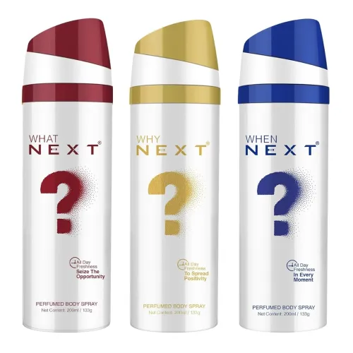 Image of Next Care What Why When Body Spray Combo Pack of 3 (200ml Each)