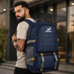 Next choice 60L Rucksack Backpack Travel Hiking Trekking Bag Waterproof Blue
