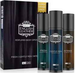 NEXT Luxury FRESH,GENTLEMEN&INTENSE 120ml Each|Long Lasting|Tavel Friendly|Fresh