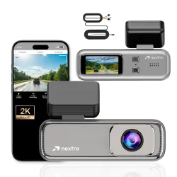 Nextro X300 SoloView Car Dashcam 2K QHD 145° Wide Angle Wi-Fi App Control
