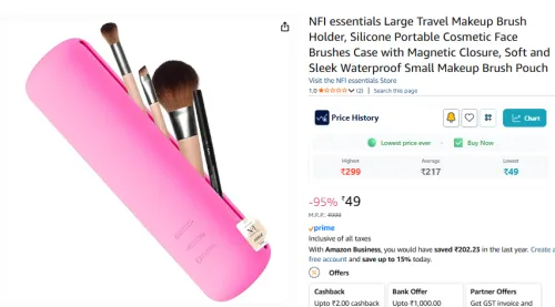 Image of NFI essentials Large Travel Makeup Brush Holder