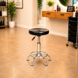 Ngfc Doctor Stool with Adjustable Height, Wheels and Bonded Leather Upholstery, Sitting Stool for Home & Office (Modern,