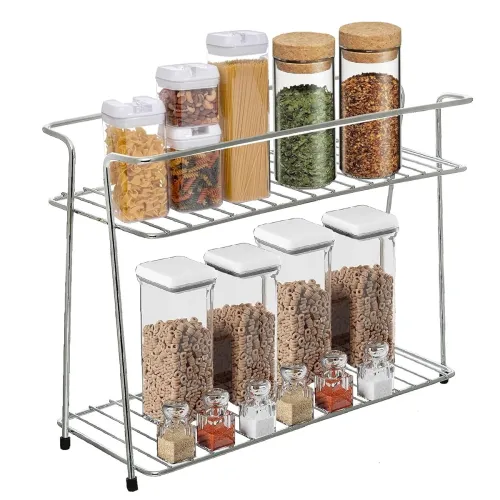 Image of NH10 DESIGNS 2-Layer Steel Masala & Spice Rack