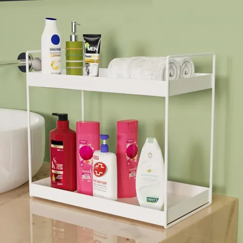 Image of NH10 DESIGNS 2-Tier Bathroom Countertop Organizer