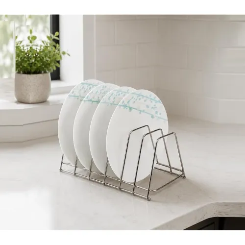 Image of NH10 DESIGNS Steel Dish Rack Plate Stand 6 Layer