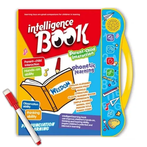 Image of NHR Kids Intelligence English Letters & Words Learning Sound Book -