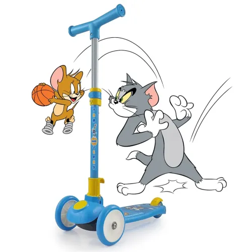 Image of NHR Tom & Jerry Scooter for Kids, Scooter, Scooty, Kids Scooter, Scooter for Kids 3+ Years, Smart Kick Scooter with Adju
