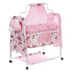 NHR Cozy New Born Baby Cradle, Baby Swing, Baby Jhula, Baby Palna, Baby Bedding, Baby Bed, Crib, Bassinet with Mattress,