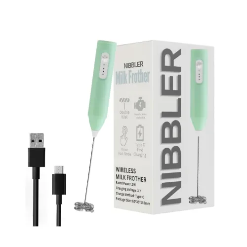 Image of Nibbler Home Rechargeable Milk Frother & Coffee Whisker .