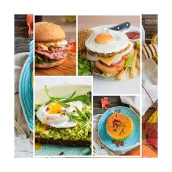 Nidy 5Pcs Egg Mold Ring Egg Pancake Mold Stainless Steel Cookware Ring For Creative Breakfast