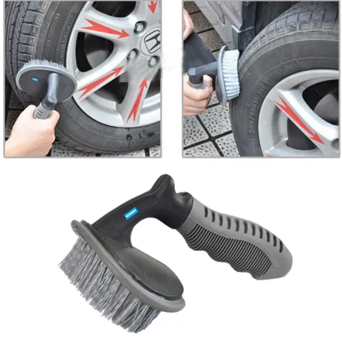 Image of NIKAVI Rubber Car Wheel Tire Brush