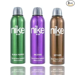 Nike Black Pepper + Incense + Vetiver Deodorant for Men 3 Pack