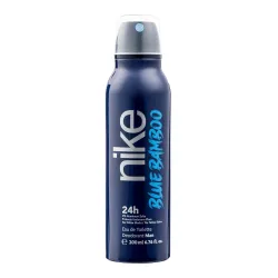 NIKE - Blue Bamboo 200 ml, Deodorant Man Spray, Anti-Stain Deodorant for All Skin Types, 0% Aluminium Salts, Long Lasting, Marine Woody Aromatic Fragrance