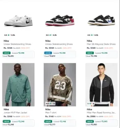 Nike Clothing & Shoes at minimum 50% Discount