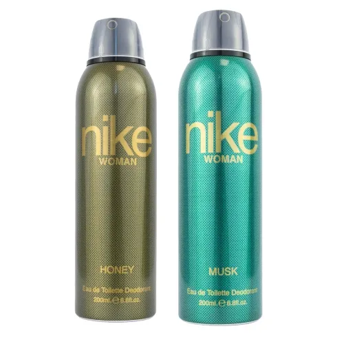 Image of Nike Female Honey + Musk Spray Deodorant For Woman- Pack Of 2 (200Ml Each), 2 Count