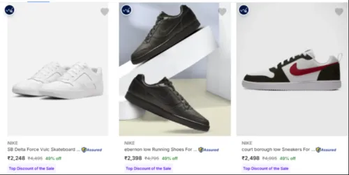 Image of NIKE Men’s Casual Shoes at minimum 45% Discount