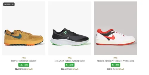 Image of Nike Men's Shoes at minimum 65% Discount