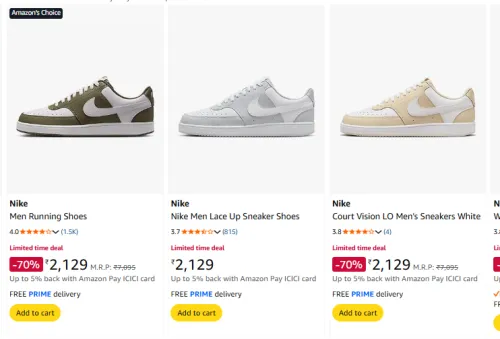 Image of Nike Men Shoes Upto 70% Discount