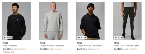 Image of Nike Men's Clothing at Minimum 50% Discount