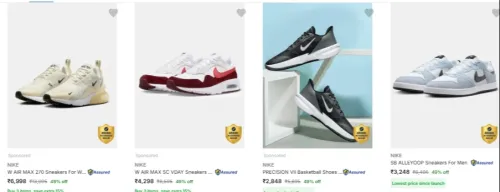 Image of Nike Men's Shoes at minimum 49% Discount 