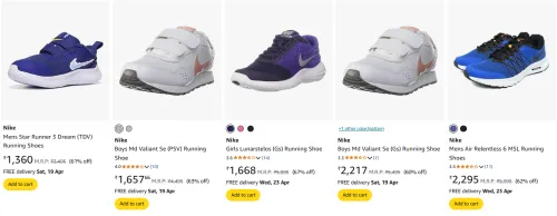 Image of Nike Men's Shoes at minimum 60% Off