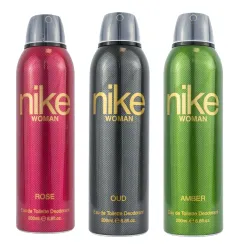 Nike Rose + Oud + Amber Deodorant Spray (3 x 200ml)