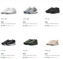 Nike Shoes at minimum 45% Discount