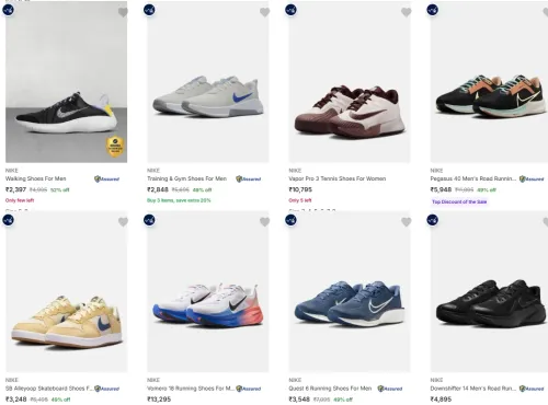 Image of Nike Shoes up to 52% Discount