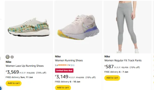Image of Nike Shoes & Clothing Upto 84% Discount