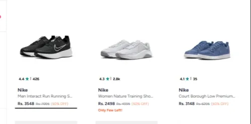 Image of Nike Shoes Minimum 50% Discount + 15% Discount on Buy more Save More 
