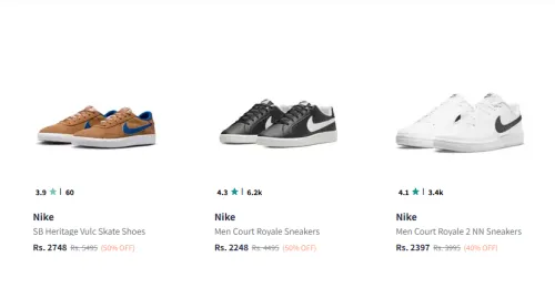 Image of Nike Shoes up to 50% Discount