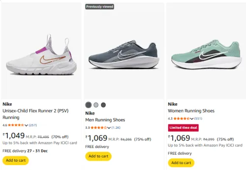 Image of Nike Shoes @ Up to 75% Discount