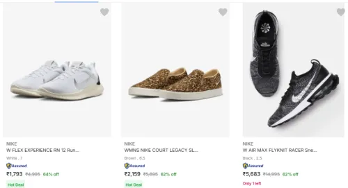 Image of Nike Women's Casual Shoes at Minimum 62% Discount