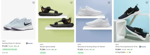 Image of Nike Women's Footwear upto 66% Discount