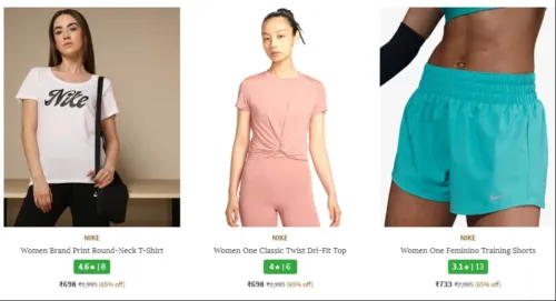 Image of Nike womens Tshirts Min 65% Off 