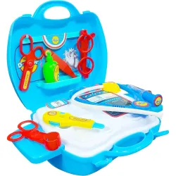 Niku Doctor Set Toys for Kids Girls Boys | Pretend Playset for Boys and Girls Aged 3+ Years | 18 Pieces Non-Toxic and Kids-Safe | Durable | Portable Suitcase | Multicolour