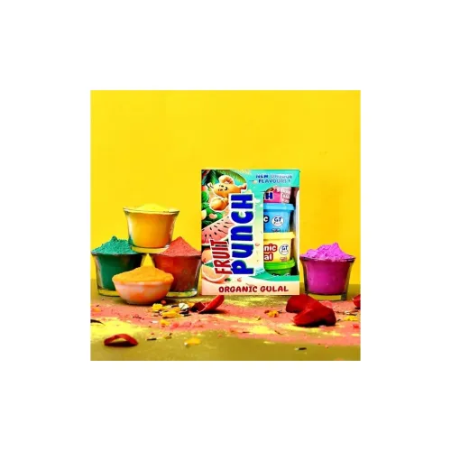 Image of Niku Holi Colour - Herbal Organic Holi Gulal | Tropical Fruit Based Natural gulal | Non Toxic, Easy to Remove, Soft Skin
