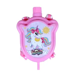 Niku 600 ml Holi Pichkari Water Gun Water Tank for Kids Boys Girls | Unicorn Backpack Tank with 1 Packet Herbal Gulal Color for Celebration